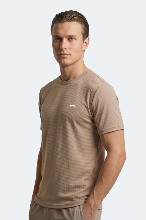 Slazenger HIJACK I Erkek Vizon Tişört