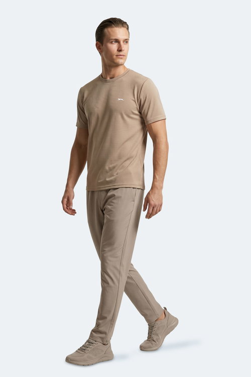Slazenger HIJACK I Erkek Vizon Tişört