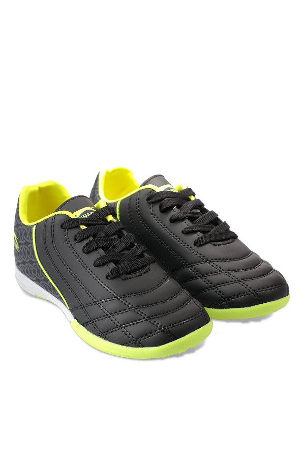 HINO HS Futbol Erkek Çocuk Halı Saha Ayakkabı Siyah / Sarı