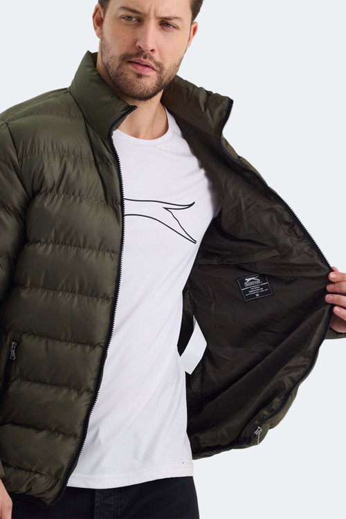 Slazenger HONOR I Erkek Şişme Haki Mont & Kaban