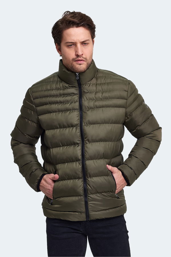 Slazenger HORIZON I Erkek Şişme Haki Mont & Kaban