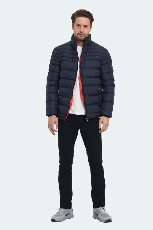 Slazenger HORIZON I Erkek Şişme Lacivert Mont & Kaban