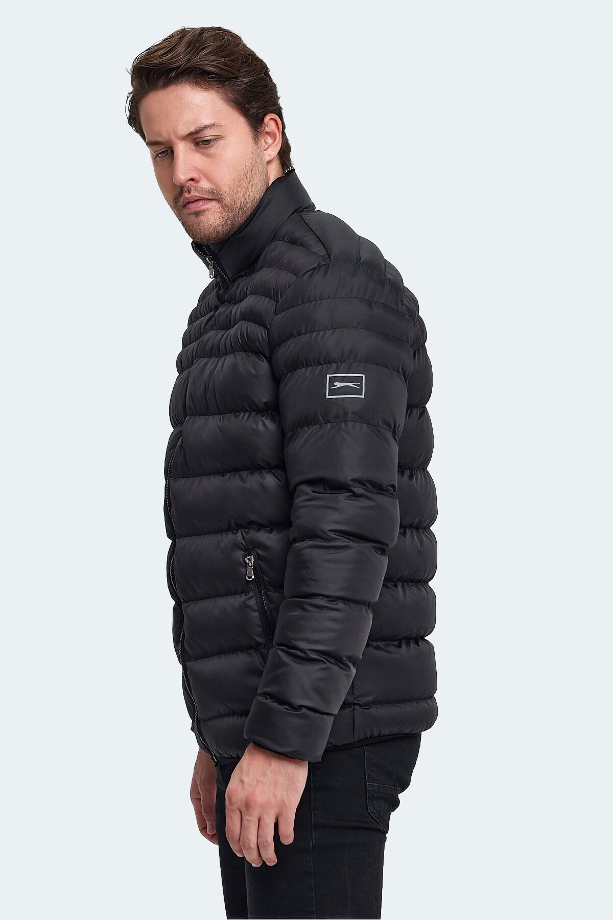 Slazenger HORIZON I Erkek Şişme Siyah Mont & Kaban - Thumbnail