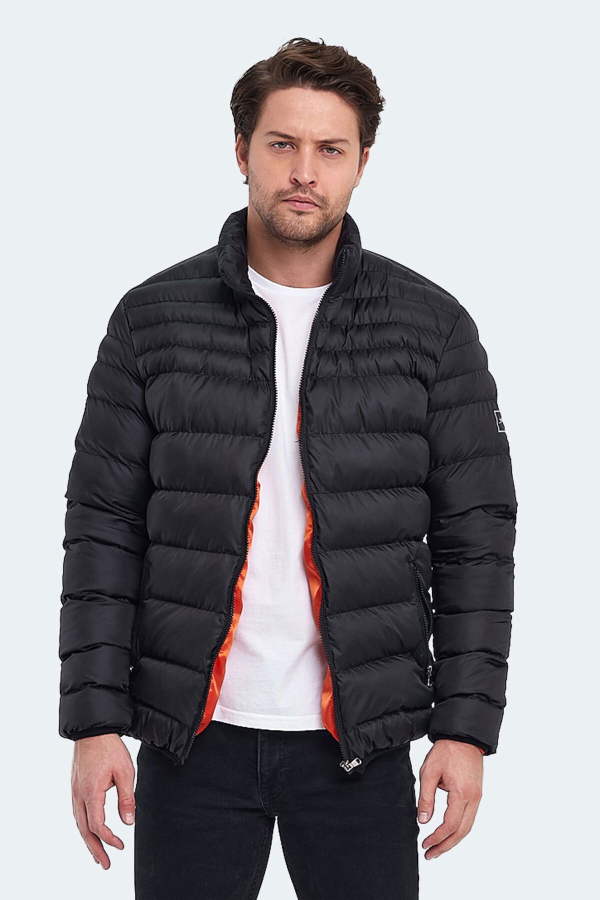 Slazenger HORIZON I Erkek Şişme Siyah Mont & Kaban - Thumbnail