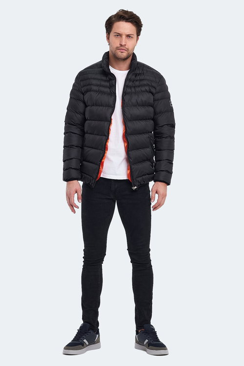 Slazenger HORIZON I Erkek Şişme Siyah Mont & Kaban