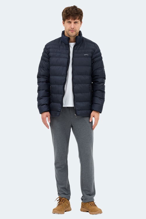 Slazenger HORIZON I Erkek Dik Yaka Fermuarlı Lacivert Mont & Kaban