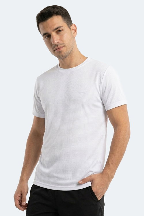 Slazenger HUGGER Erkek Beyaz Tişört