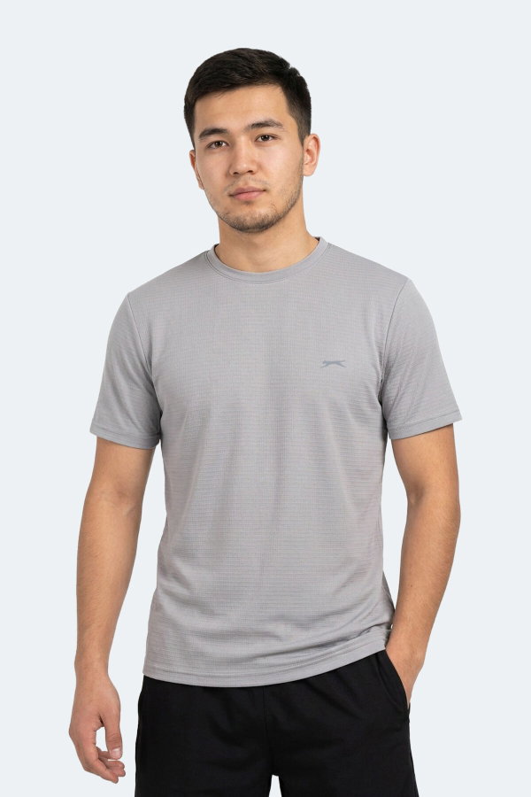 Slazenger HUGGER Erkek Gri Tişört