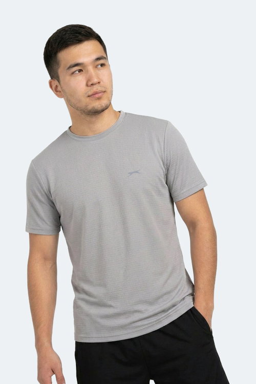 Slazenger HUGGER Erkek Gri Tişört