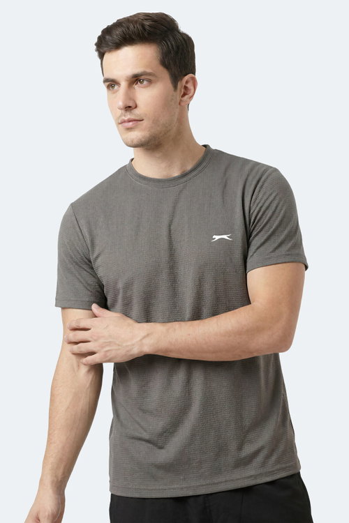 Slazenger HUGGER Erkek Koyu Gri Tişört