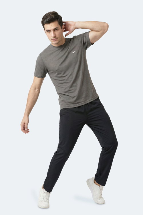 Slazenger HUGGER Erkek Koyu Gri Tişört