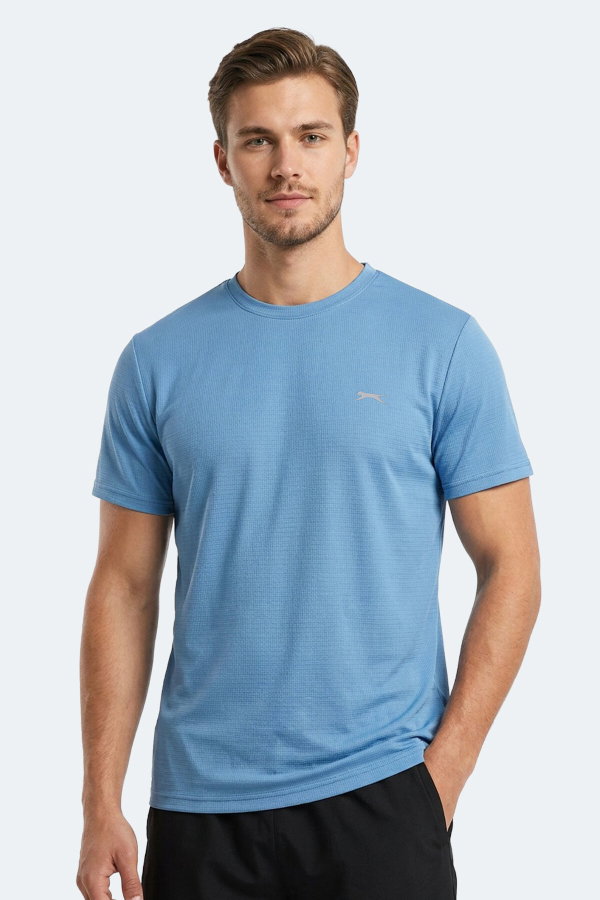 Slazenger HUGGER Erkek Mavi Tişört