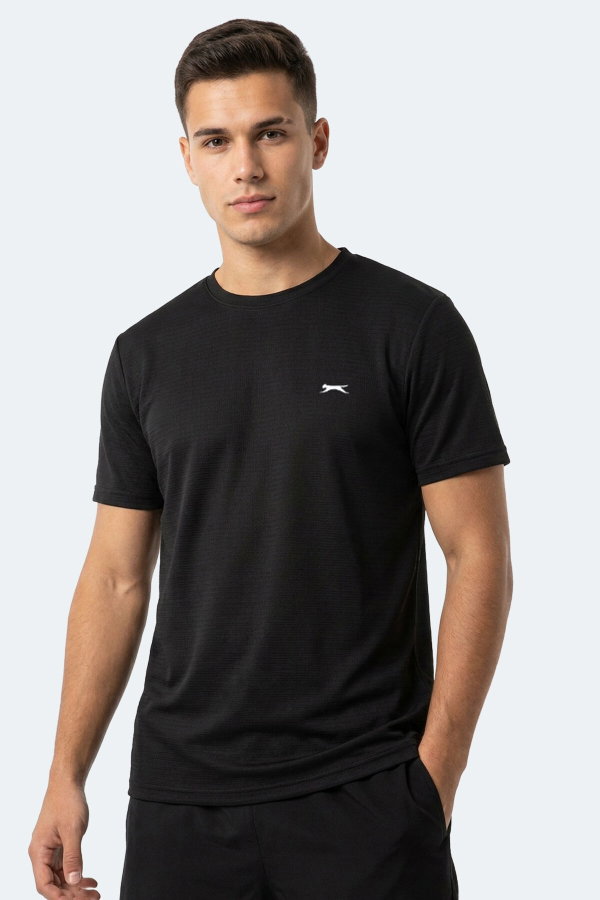 Slazenger HUGGER Erkek Siyah Tişört