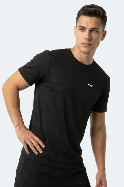 Slazenger HUGGER Erkek Siyah Tişört