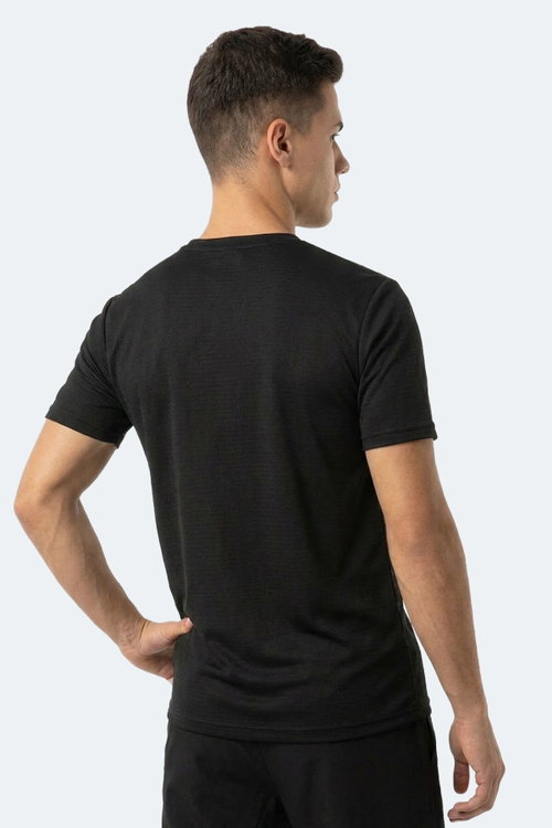 Slazenger HUGGER Erkek Siyah Tişört