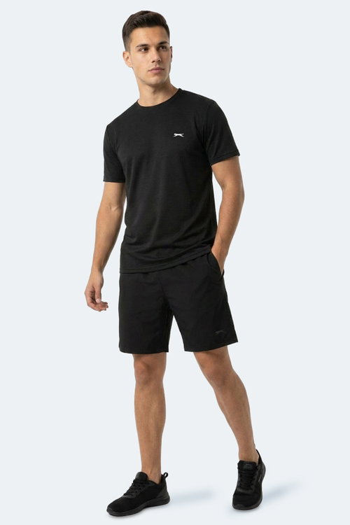 Slazenger HUGGER Erkek Siyah Tişört