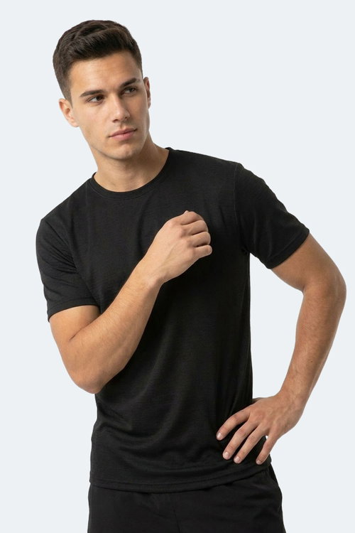Slazenger HUGGER Erkek Siyah Tişört