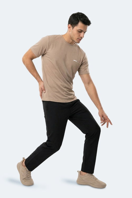 Slazenger HUGGER Erkek Vizon Tişört