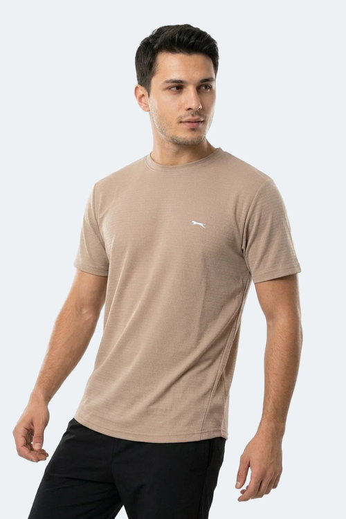 Slazenger HUGGER Erkek Vizon Tişört