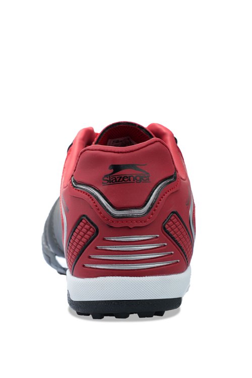 Slazenger HUGO HS Futbol Erkek Halı Saha Ayakkabı Siyah / Kırmızı