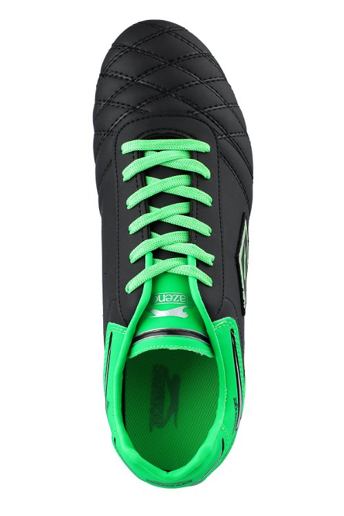 Slazenger HUGO KR Futbol Erkek Çocuk Krampon Ayakkabı Siyah / Yeşil