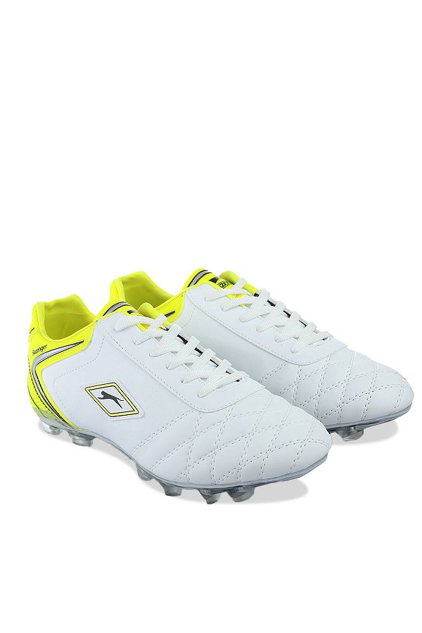 HUGO KR Futbol Erkek Krampon Ayakkabı Beyaz / Sarı