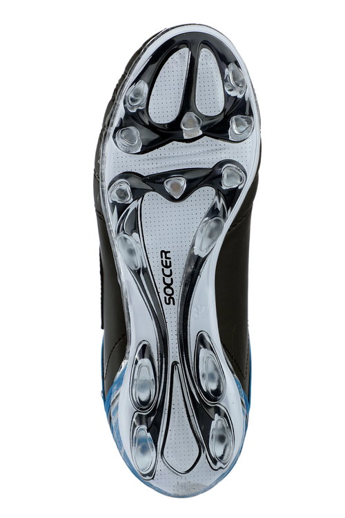 Slazenger HUGO KR Erkek Halı Saha Siyah / Mavi Futbol Ayakkabısı