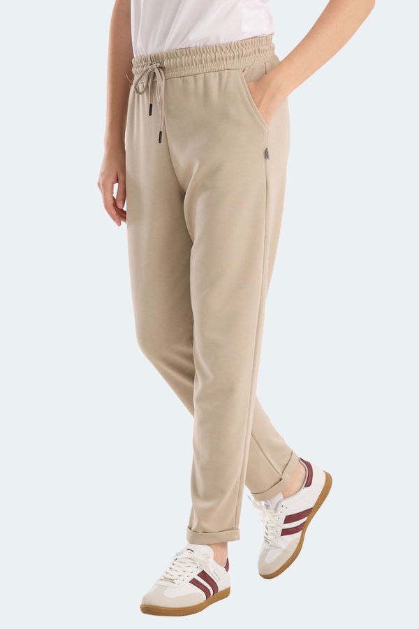 Slazenger ICEPAW I Kadın Bej Eşofman Altı