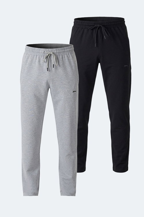 Slazenger IMPRINT 2 Lİ SET Erkek Siyah - Gri Eşofman Altı