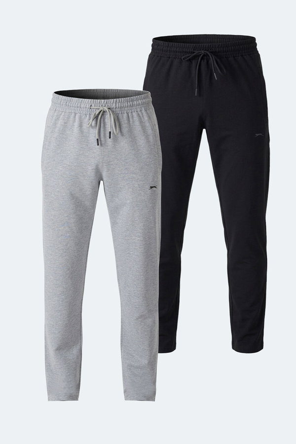 Slazenger IMPRINT 2 Lİ SET Erkek Siyah - Gri Eşofman Altı