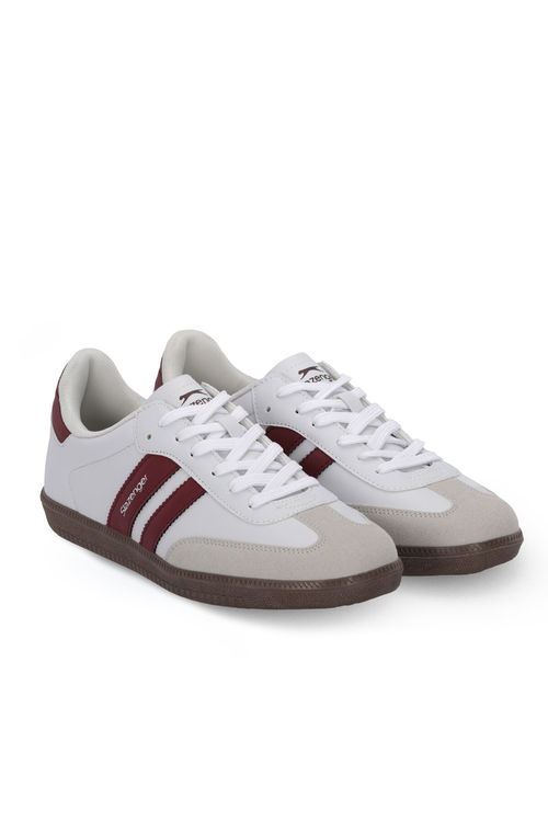 Slazenger INDIA Erkek Beyaz / Bordo Günlük Spor Ayakkabısı