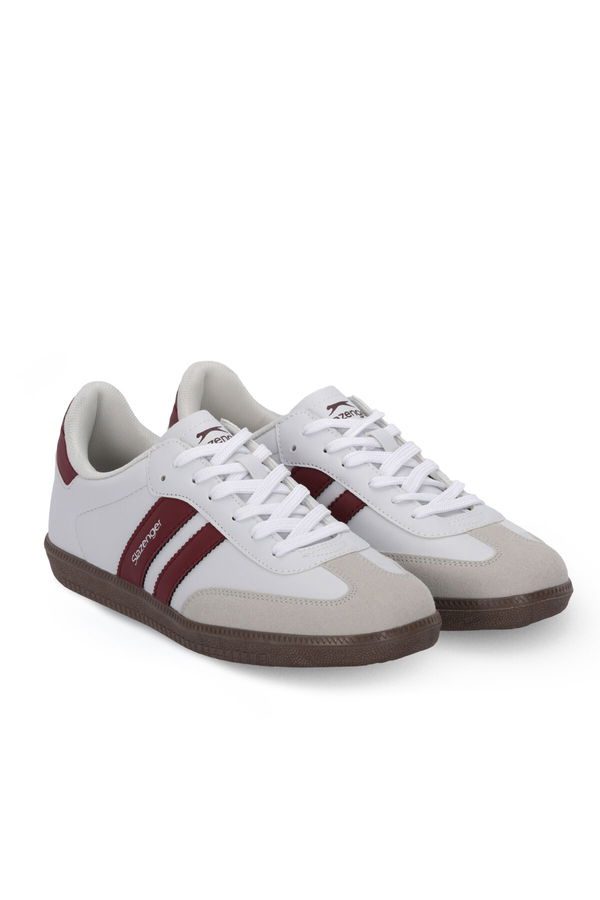 Slazenger INDIA Erkek Beyaz / Bordo Günlük Spor Ayakkabısı
