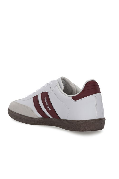 Slazenger INDIA Kadın Beyaz / Bordo Günlük Spor Ayakkabısı