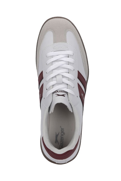 Slazenger INDIA Kadın Beyaz / Bordo Günlük Spor Ayakkabısı