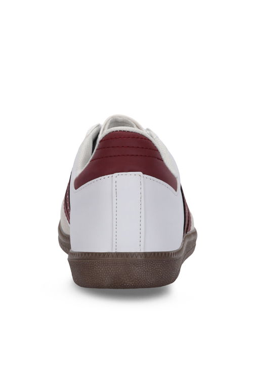 Slazenger INDIA Kadın Beyaz / Bordo Günlük Spor Ayakkabısı