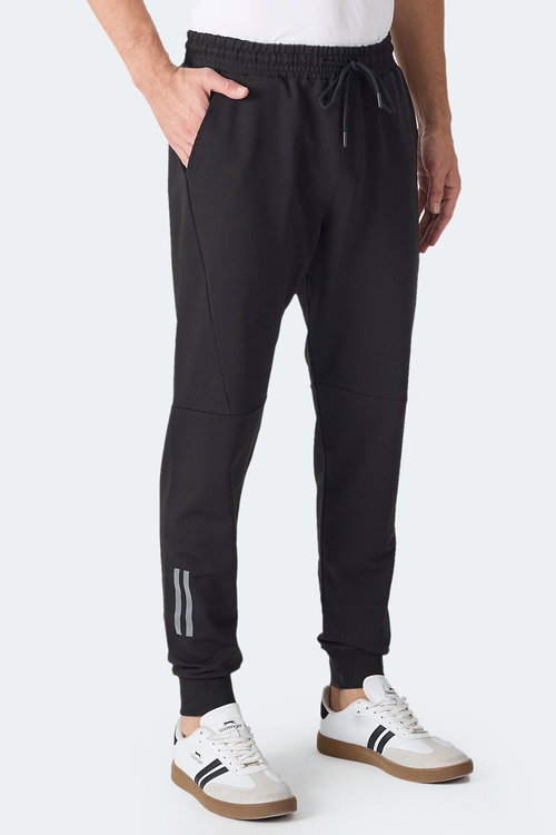 Slazenger INFERNAL 2 Lİ SET Erkek Siyah - Koyu Gri Eşofman Altı