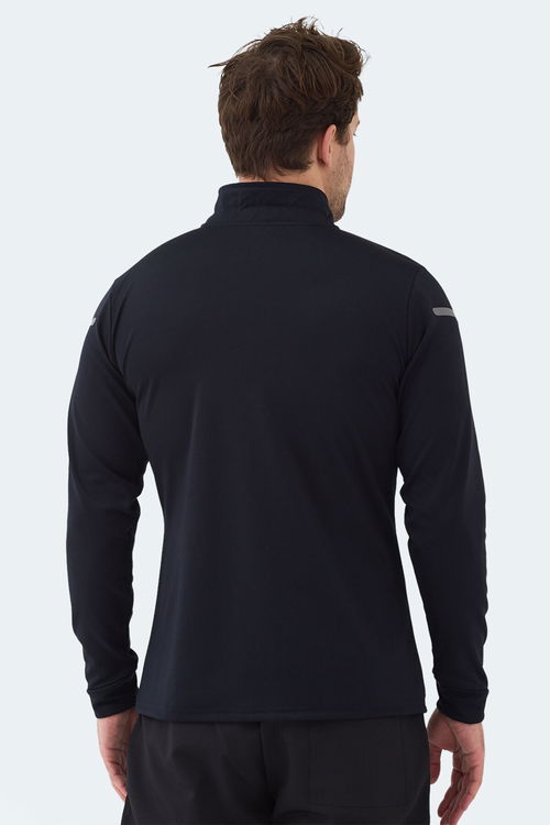 Slazenger INTIMATE I Erkek Dik Yaka Fermuarlı Lacivert Sweatshırt