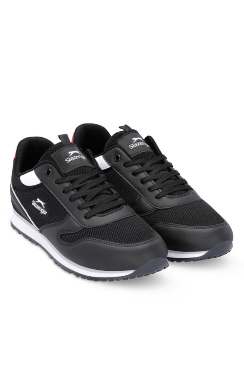 Slazenger IRONICS I Erkek Büyük Beden Siyah / Beyaz Günlük Spor Ayakkabısı