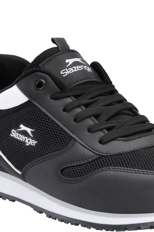 Slazenger IRONICS I Erkek Büyük Beden Siyah / Beyaz Günlük Spor Ayakkabısı