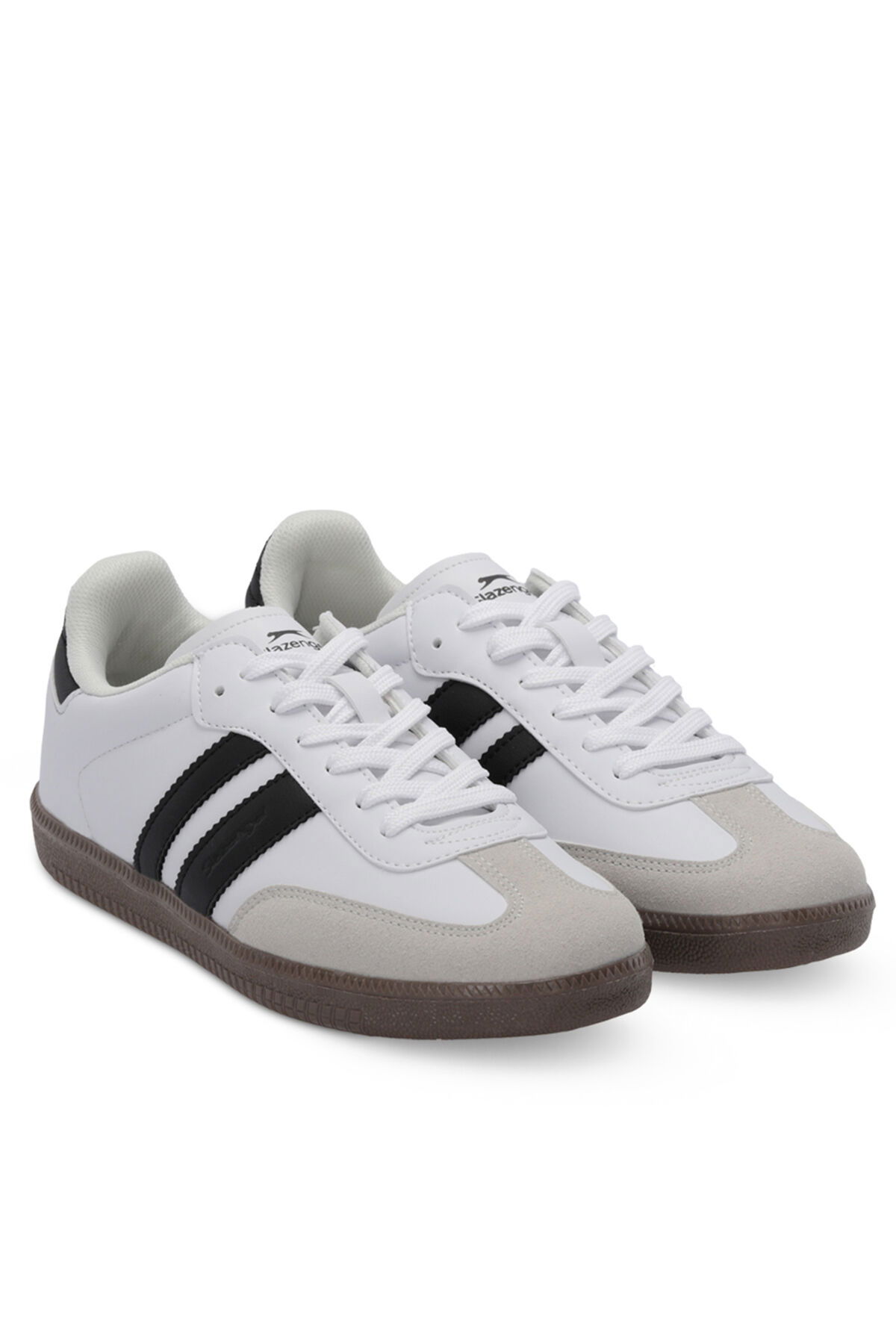 Slazenger ITALY I Erkek Beyaz / Siyah Günlük Spor Ayakkabısı - Thumbnail