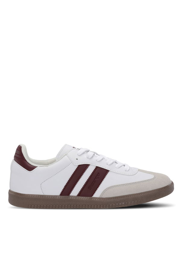 Slazenger ITALY I Kadın Beyaz / Bordo Günlük Spor Ayakkabısı