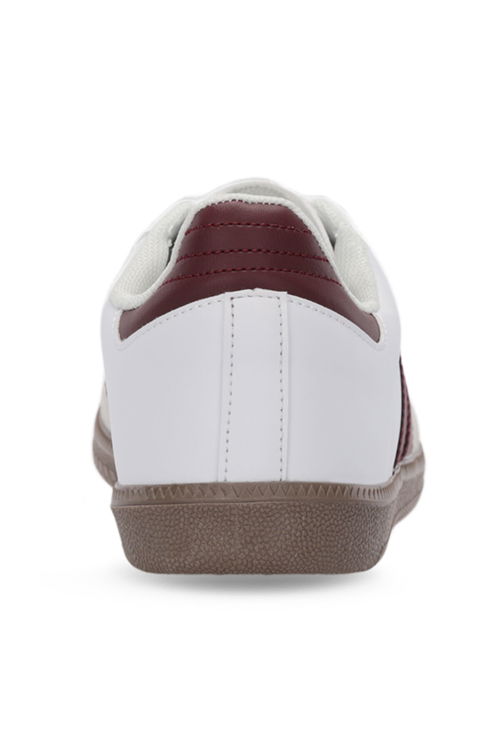 Slazenger ITALY I Kadın Beyaz / Bordo Günlük Spor Ayakkabısı