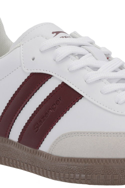 Slazenger ITALY I Kadın Beyaz / Bordo Günlük Spor Ayakkabısı