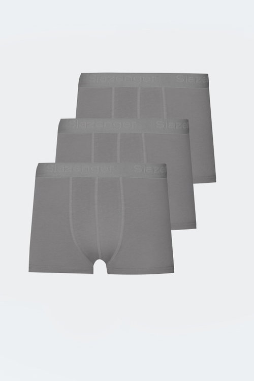 Slazenger JADAX 3 lü Set Erkek Gri Boxer