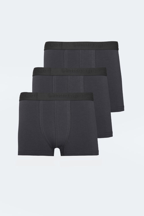 Slazenger JADAX 3 lü Set Erkek Koyu Gri Boxer