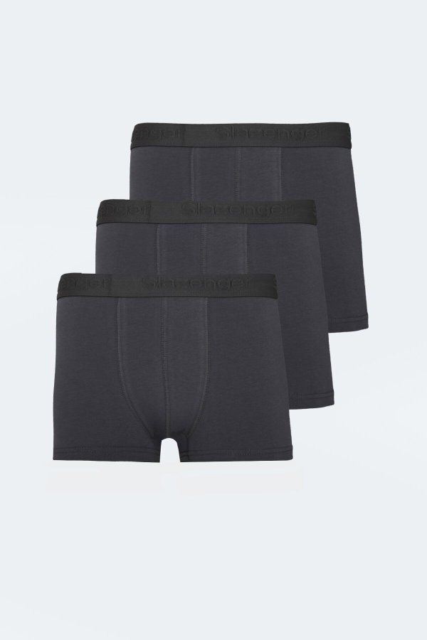 Slazenger JADAX 3 lü Set Erkek Koyu Gri Boxer
