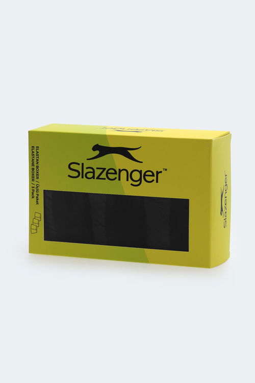 Slazenger JADAX 3 lü Set Erkek Siyah Boxer