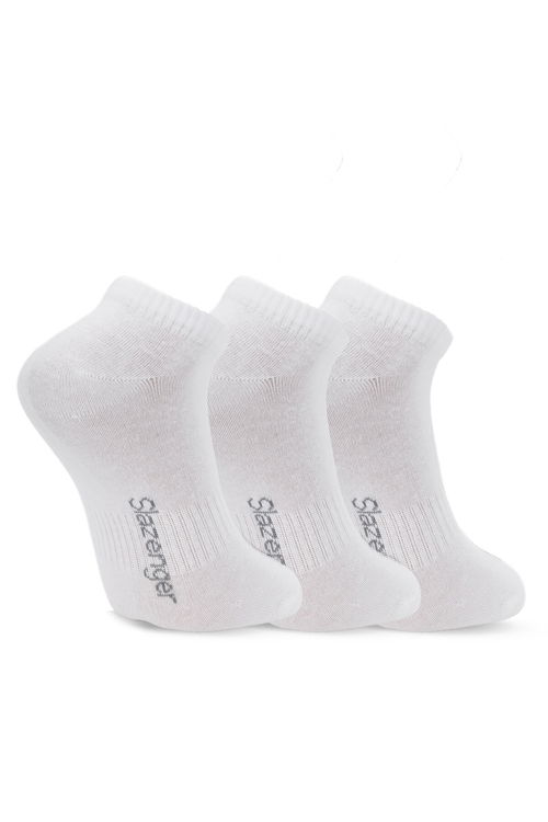 Slazenger JADIRA 3 lü Erkek Beyaz Çorap