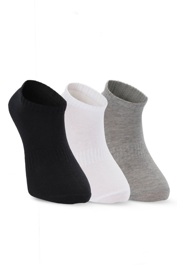 Slazenger JADIRA 3 lü Erkek Siyah / Beyaz Çorap