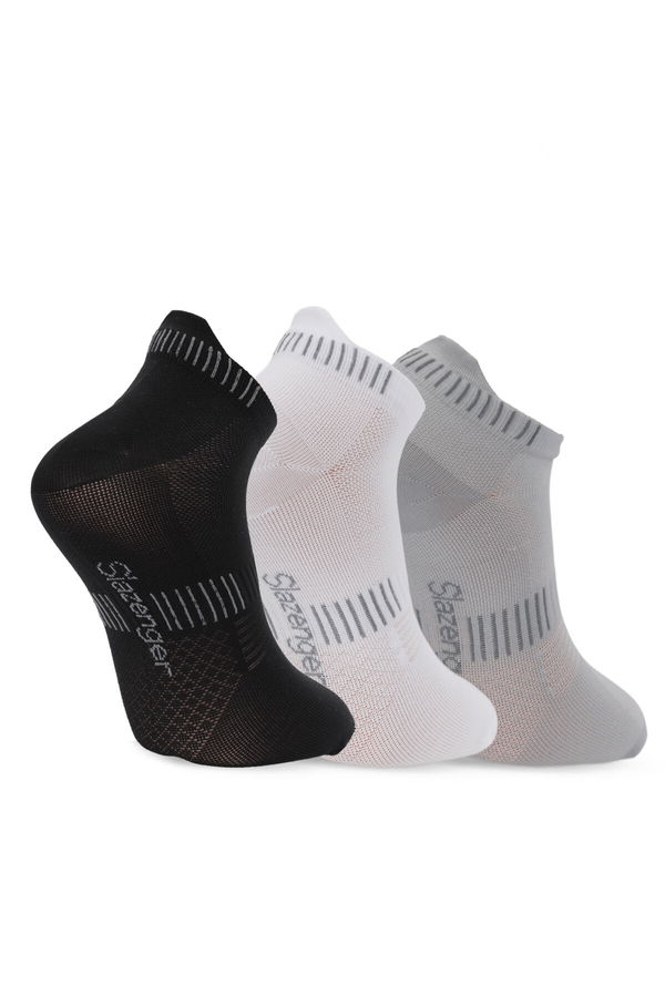 Slazenger JAGGER 3 lü Erkek Siyah / Beyaz Çorap